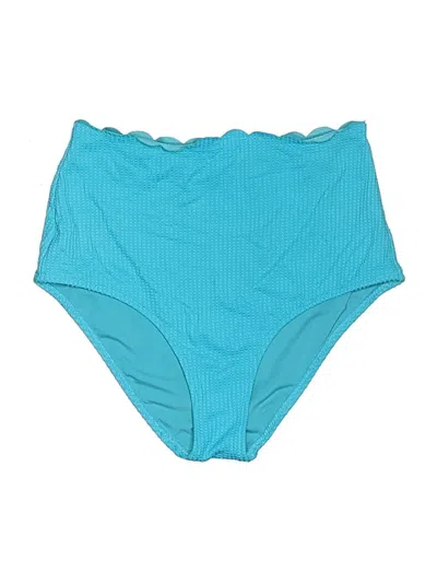 Pre-owned Aerie Swimsuit Bottoms In Blue