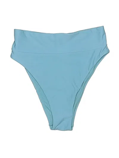 Pre-owned Aerie Swimsuit Bottoms In Blue
