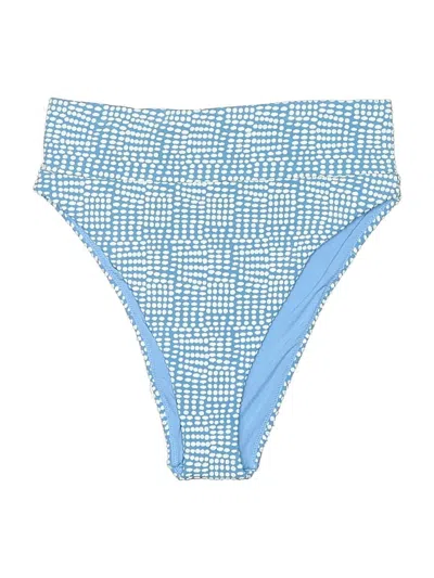 Pre-owned Aerie Swimsuit Bottoms In Blue