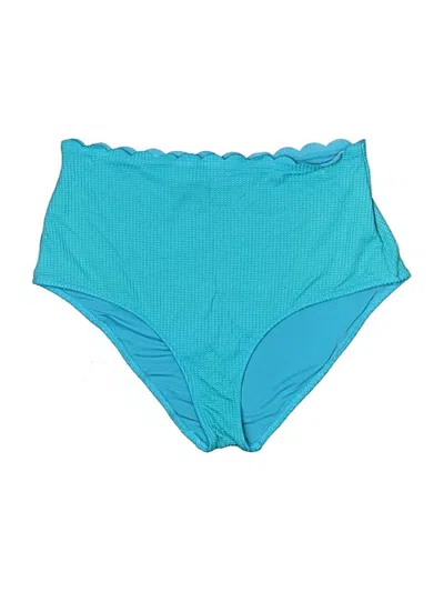 Pre-owned Aerie Swimsuit Bottoms In Blue