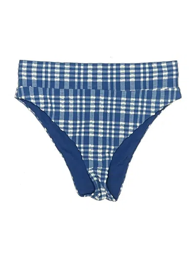 Pre-owned Aerie Swimsuit Bottoms In Blue