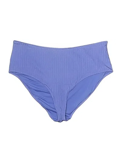 Pre-owned Aerie Swimsuit Bottoms In Blue