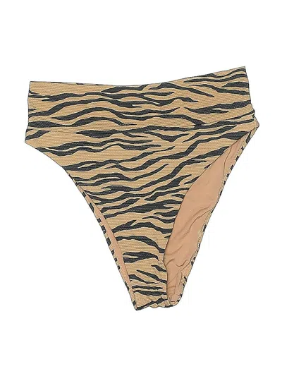 Pre-owned Aerie Swimsuit Bottoms In Brown
