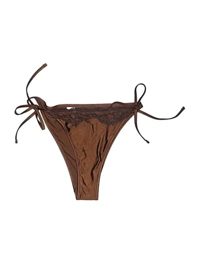 Aerie Swimsuit Bottoms In Brown