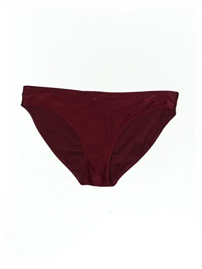 Pre-owned Aerie Swimsuit Bottoms In Burgundy