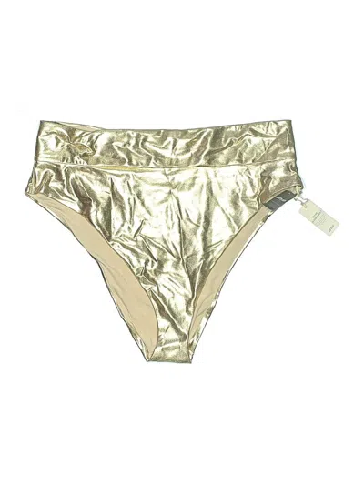 Aerie Swimsuit Bottoms In Gold