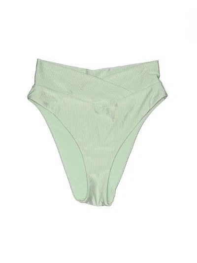Pre-owned Aerie Swimsuit Bottoms In Green