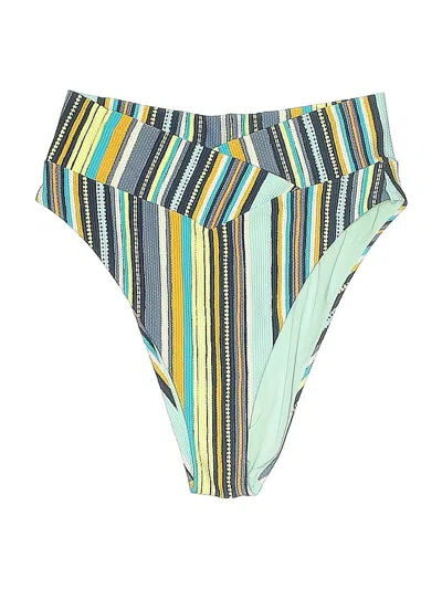 Pre-owned Aerie Swimsuit Bottoms In Green