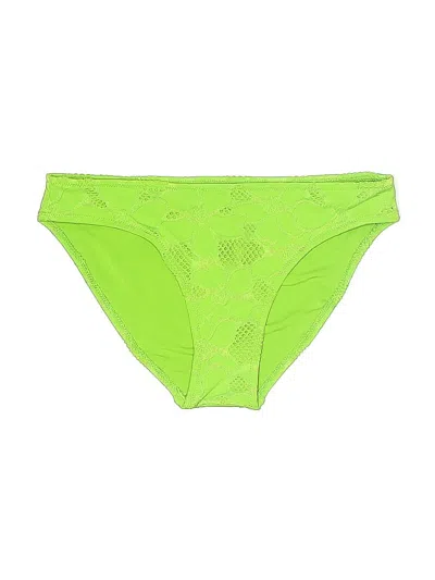Pre-owned Aerie Swimsuit Bottoms In Green