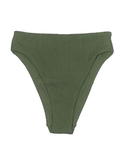 Pre-owned Aerie Swimsuit Bottoms In Green