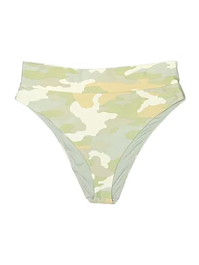 Pre-owned Aerie Swimsuit Bottoms In Green
