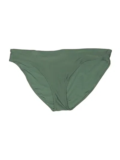 Pre-owned Aerie Swimsuit Bottoms In Green