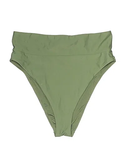 Pre-owned Aerie Swimsuit Bottoms In Green