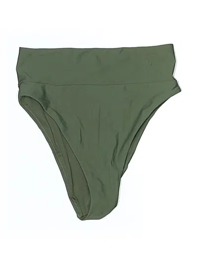Pre-owned Aerie Swimsuit Bottoms In Green