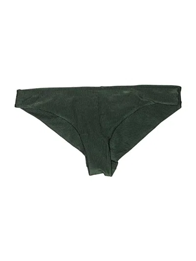 Pre-owned Aerie Swimsuit Bottoms In Green