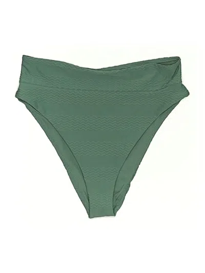 Pre-owned Aerie Swimsuit Bottoms In Green