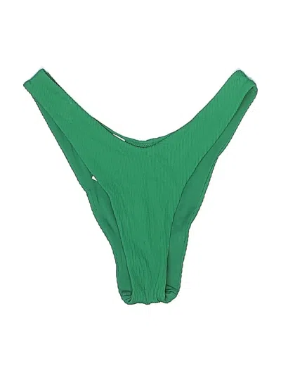 Pre-owned Aerie Swimsuit Bottoms In Green