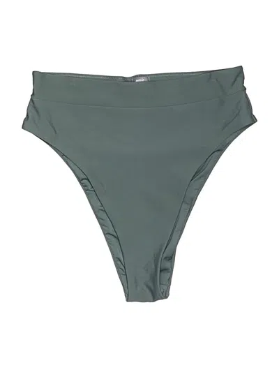 Pre-owned Aerie Swimsuit Bottoms In Green