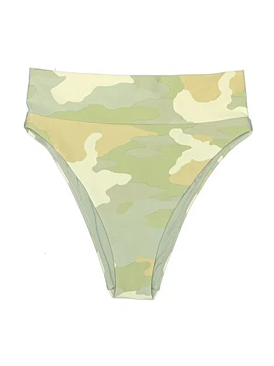 Pre-owned Aerie Swimsuit Bottoms In Green