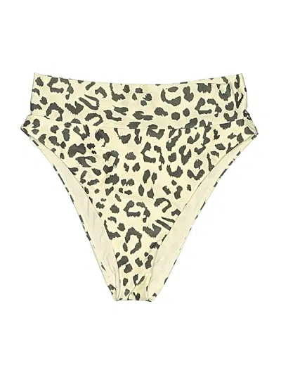 Pre-owned Aerie Swimsuit Bottoms In Ivory