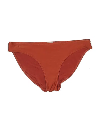 Pre-owned Aerie Swimsuit Bottoms In Orange