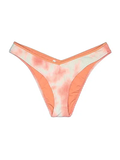 Pre-owned Aerie Swimsuit Bottoms In Orange