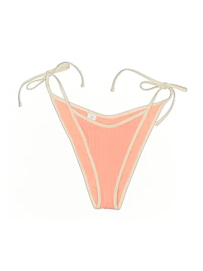 Pre-owned Aerie Swimsuit Bottoms In Orange