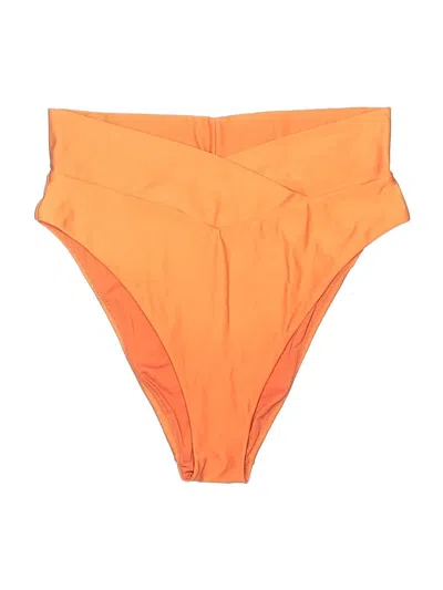 Pre-owned Aerie Swimsuit Bottoms In Orange