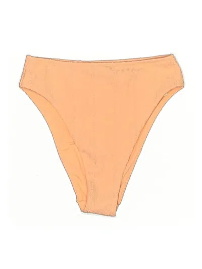 Pre-owned Aerie Swimsuit Bottoms In Orange