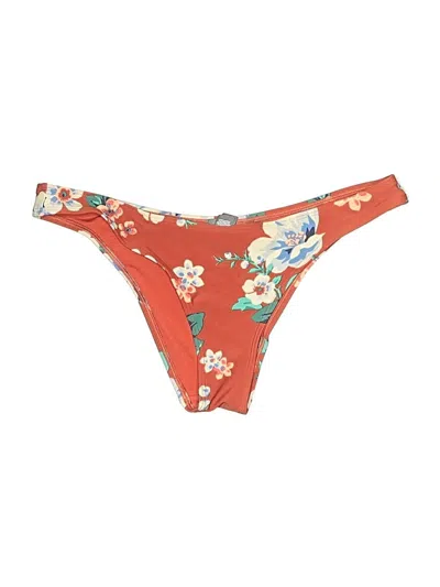Pre-owned Aerie Swimsuit Bottoms In Orange