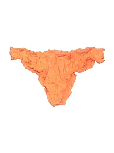 Pre-owned Aerie Swimsuit Bottoms In Orange