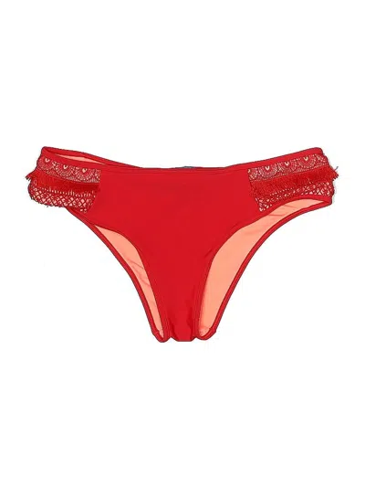 Pre-owned Aerie Swimsuit Bottoms In Red