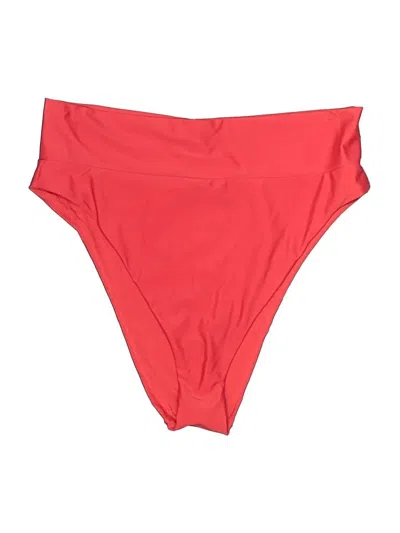 Pre-owned Aerie Swimsuit Bottoms In Red