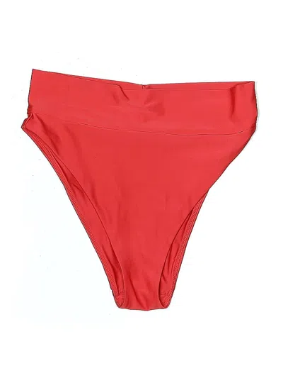 Pre-owned Aerie Swimsuit Bottoms In Red