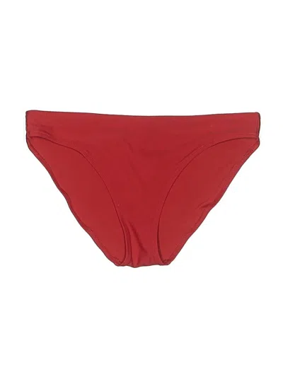 Pre-owned Aerie Swimsuit Bottoms In Red