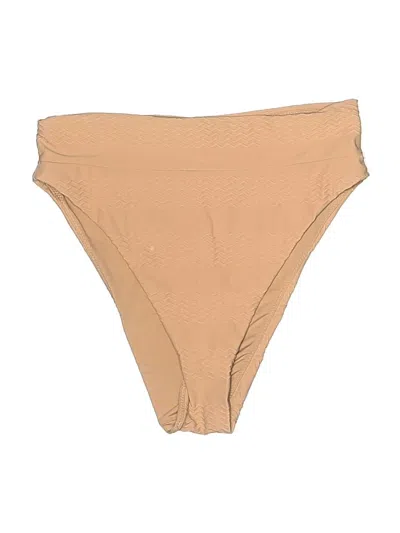 Pre-owned Aerie Swimsuit Bottoms In Tan