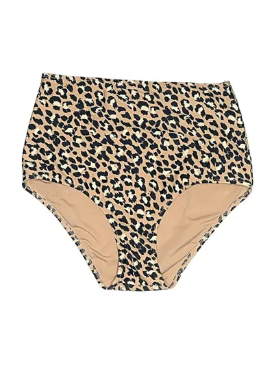 Pre-owned Aerie Swimsuit Bottoms In Tan
