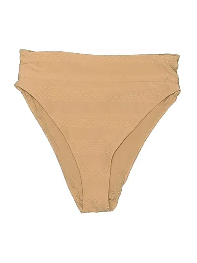 Pre-owned Aerie Swimsuit Bottoms In Tan