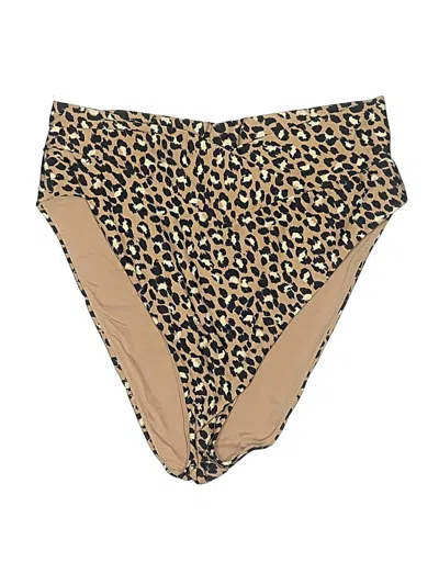 Pre-owned Aerie Swimsuit Bottoms In Tan