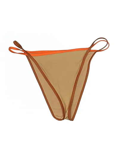 Pre-owned Aerie Swimsuit Bottoms In Tan