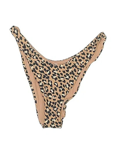 Pre-owned Aerie Swimsuit Bottoms In Tan