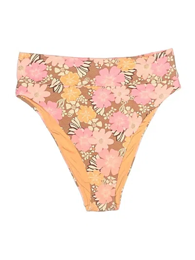 Pre-owned Aerie Swimsuit Bottoms In Tan