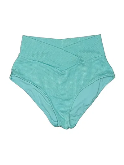 Pre-owned Aerie Swimsuit Bottoms In Teal