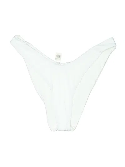 Pre-owned Aerie Swimsuit Bottoms In White
