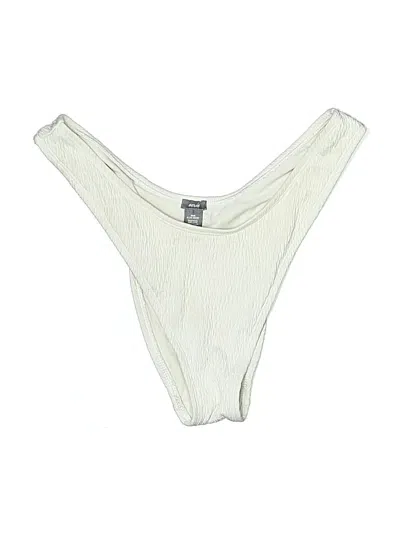 Pre-owned Aerie Swimsuit Bottoms In White
