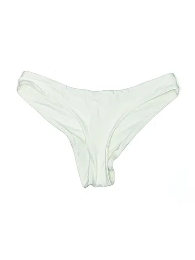 Pre-owned Aerie Swimsuit Bottoms In White