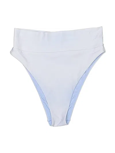 Pre-owned Aerie Swimsuit Bottoms In White