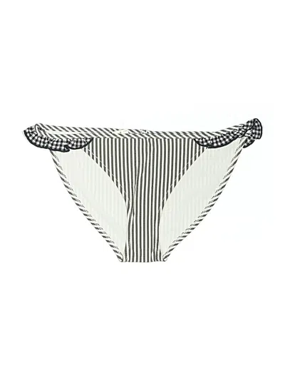 Pre-owned Aerie Swimsuit Bottoms In White