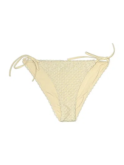 Pre-owned Aerie Swimsuit Bottoms In White