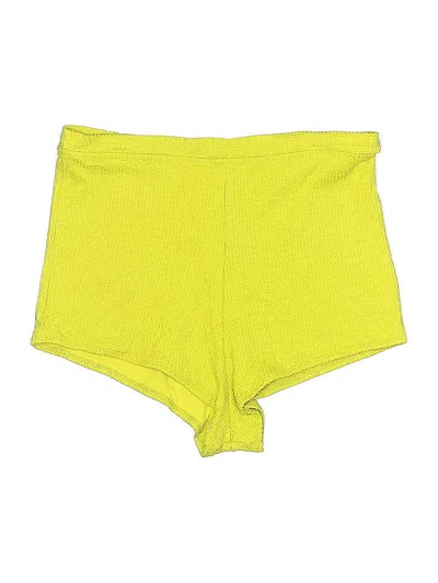 Pre-owned Aerie Swimsuit Bottoms In Yellow
